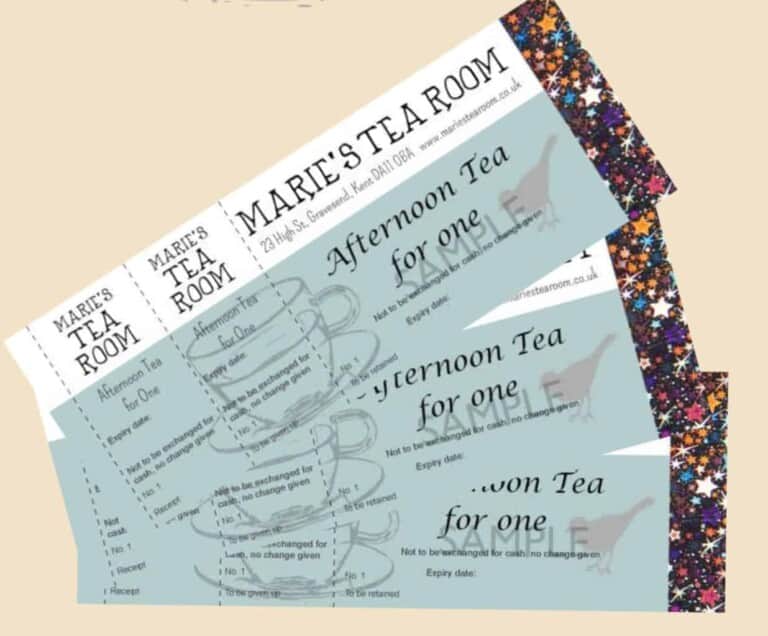 Afternoon Tea Vouchers - Marie's Tea Room